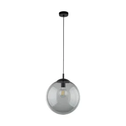 Lampa Wisząca ESME Grafitowy Szklany Klosz 1xE27 35 cm * TK Lighting Outlet
