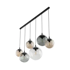 Lampa Wisząca ESME Mix Szklane Klosze 6xE27 130cm * TK Lighting Outlet