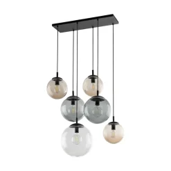 Lampa Wisząca ESME Mix Szklane Klosze 6xE27 77cm * TK Lighting Clearance