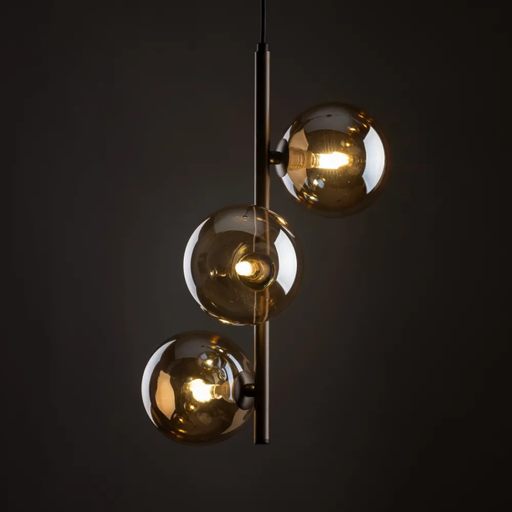 Lampa Wisząca ESTERA Brązowy Szklane Klosze 3xG9 * TK Lighting Online