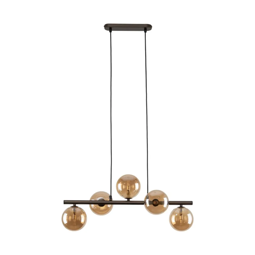 Lampa Wisząca ESTERA Brązowy Szklane Klosze 5xG9 * TK Lighting Discount
