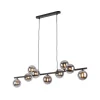 Lampa Wisząca ESTERA Czarny Grafitowy Szklane Klosze 9xG9 * TK Lighting