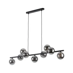 Lampa Wisząca ESTERA Czarny Grafitowy Szklane Klosze 9xG9 * TK Lighting
