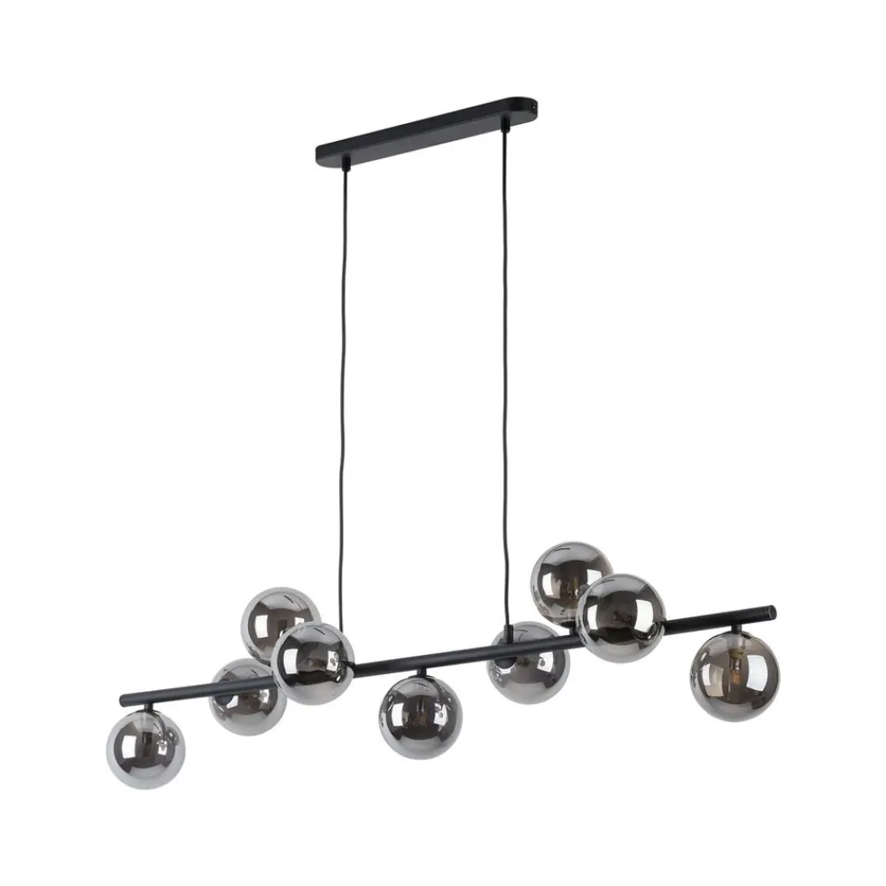 Lampa Wisząca ESTERA Czarny Grafitowy Szklane Klosze 9xG9 * TK Lighting