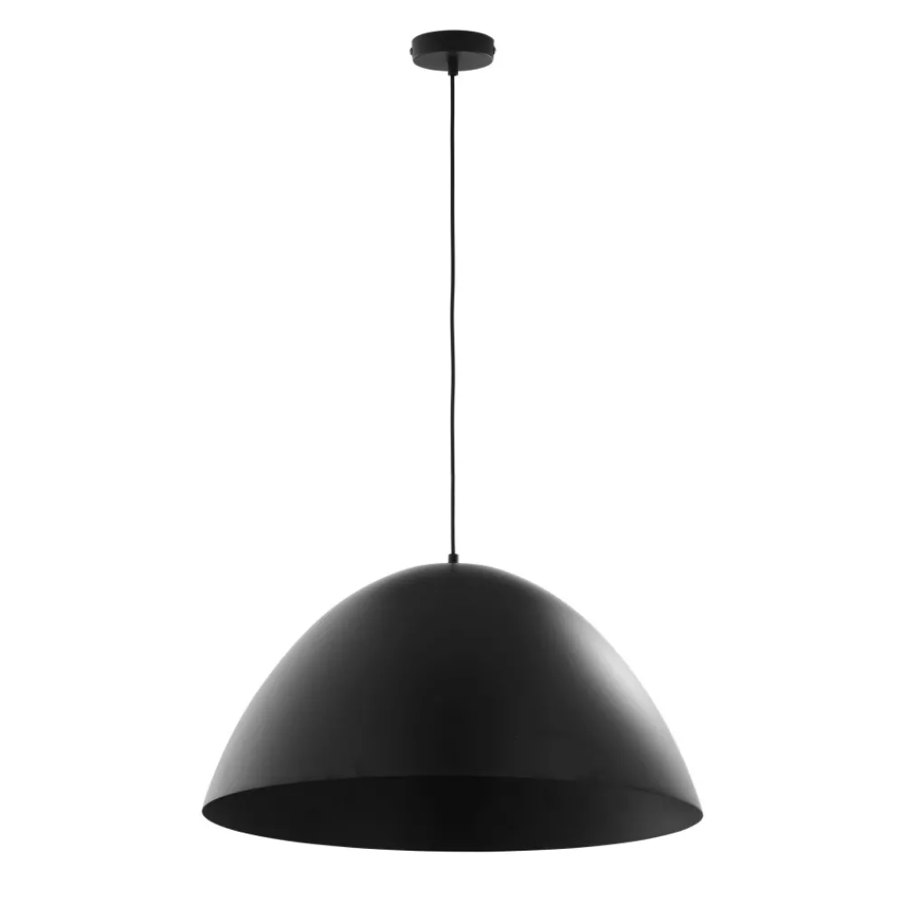 Lampa Wisząca FARO Czarny Metalowy Klosz 1xE27 50cm * TK Lighting Clearance