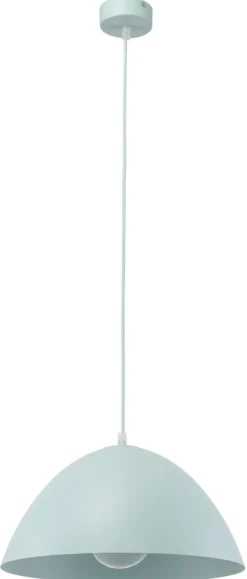 Lampa Wisząca FARO Miętowy Metalowy Klosz 1xE27 34cm * TK Lighting Sale