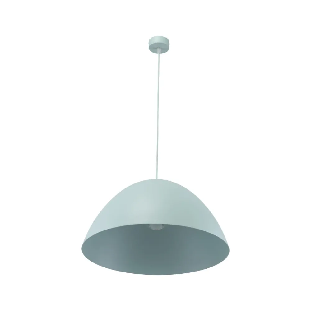 Lampa Wisząca FARO Miętowy Metalowy Klosz 1xE27 50cm * TK Lighting