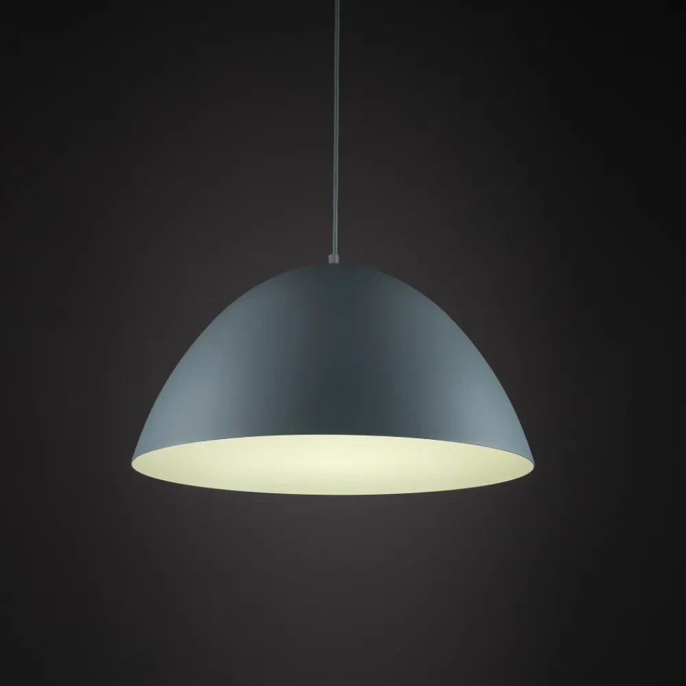 Lampa Wisząca FARO Miętowy Metalowy Klosz 1xE27 50cm * TK Lighting