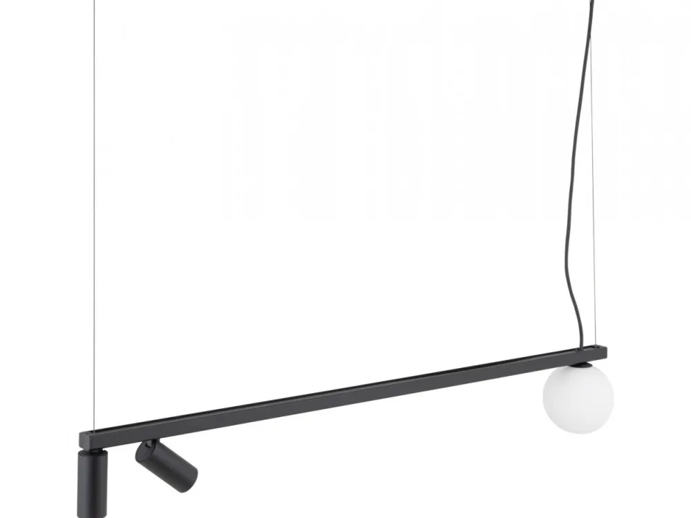 Lampa wisząca FOURTY czarna 2xGU10 1xG9 * Nowodvorski Outlet
