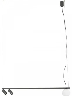 Lampa wisząca FOURTY grafitowa 2xGU10 1xG9 * Nowodvorski Online