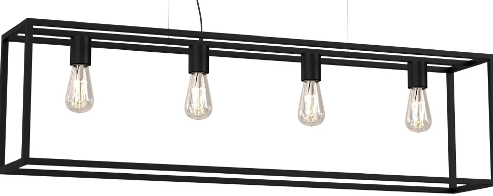 Lampa Wisząca FRAME Czarny 4xE27