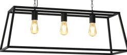 Lampa Wisząca FRAME Czarny 3xE27 * Luminex Hot