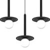 Lampa Wisząca FUTURA Czarny Biały Szklane Klosze 3xG9 * Eko-light Online