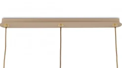 Lampa Wisząca Galaxy Beżowa Szkło 3xE27 85 cm * HowHomely Discount