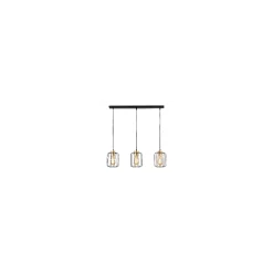Lampa Wisząca GALAXY NEW Czarny Złoty Metalowe Klosze 3xE27 * TK Lighting Online