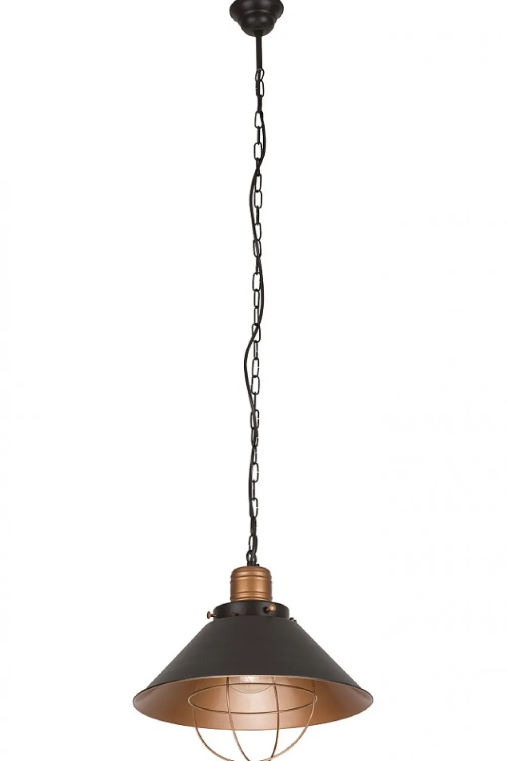 Lampa Wisząca GARRET Miedziany Czarny Metalowy Klosz 1xE27 34cm * Nowodvorski Discount