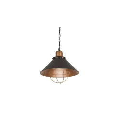 Lampa Wisząca GARRET Miedziany Czarny Metalowy Klosz 1xE27 34cm * Nowodvorski Discount