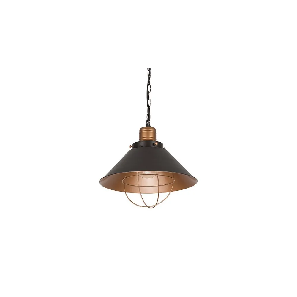 Lampa Wisząca GARRET Miedziany Czarny Metalowy Klosz 1xE27 34cm * Nowodvorski Discount