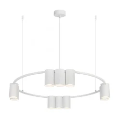 Lampa Wisząca GENESIS Koło Biały 10xGU10 60cm * Eko-light Hot