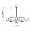 Lampa Wisząca GENESIS Koło Złoty 15xGU10 100cm * Eko-light Sale