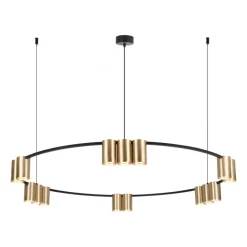 Lampa Wisząca GENESIS Koło Złoty 15xGU10 100cm * Eko-light Sale
