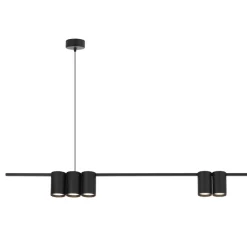 Lampa Wisząca GENESIS Listwa Czarny 7xGU10 * Eko-light New