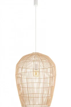 Lampa Wisząca HAITI Biały Brązowy Abażur 1xE27 53,5cm * Nowodvorski Hot