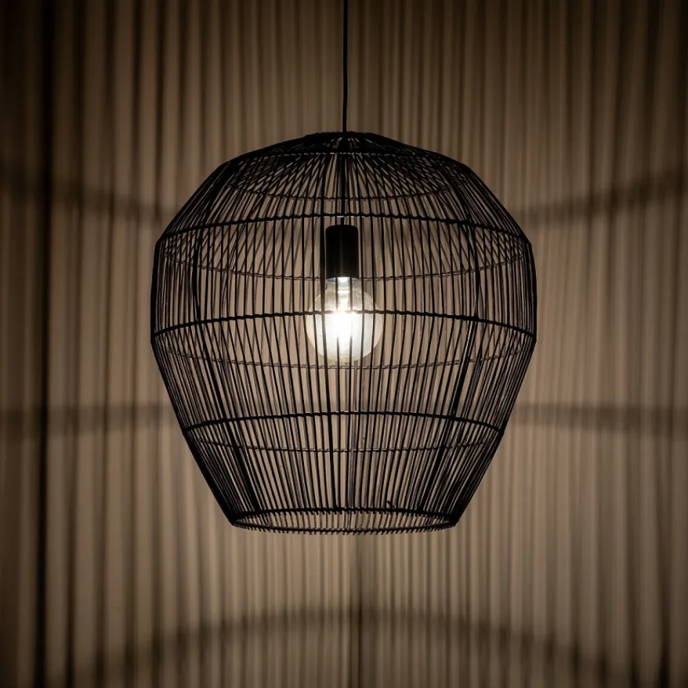 Lampa Wisząca HAITI Czarny Abażur 1x27 50cm * Nowodvorski Clearance