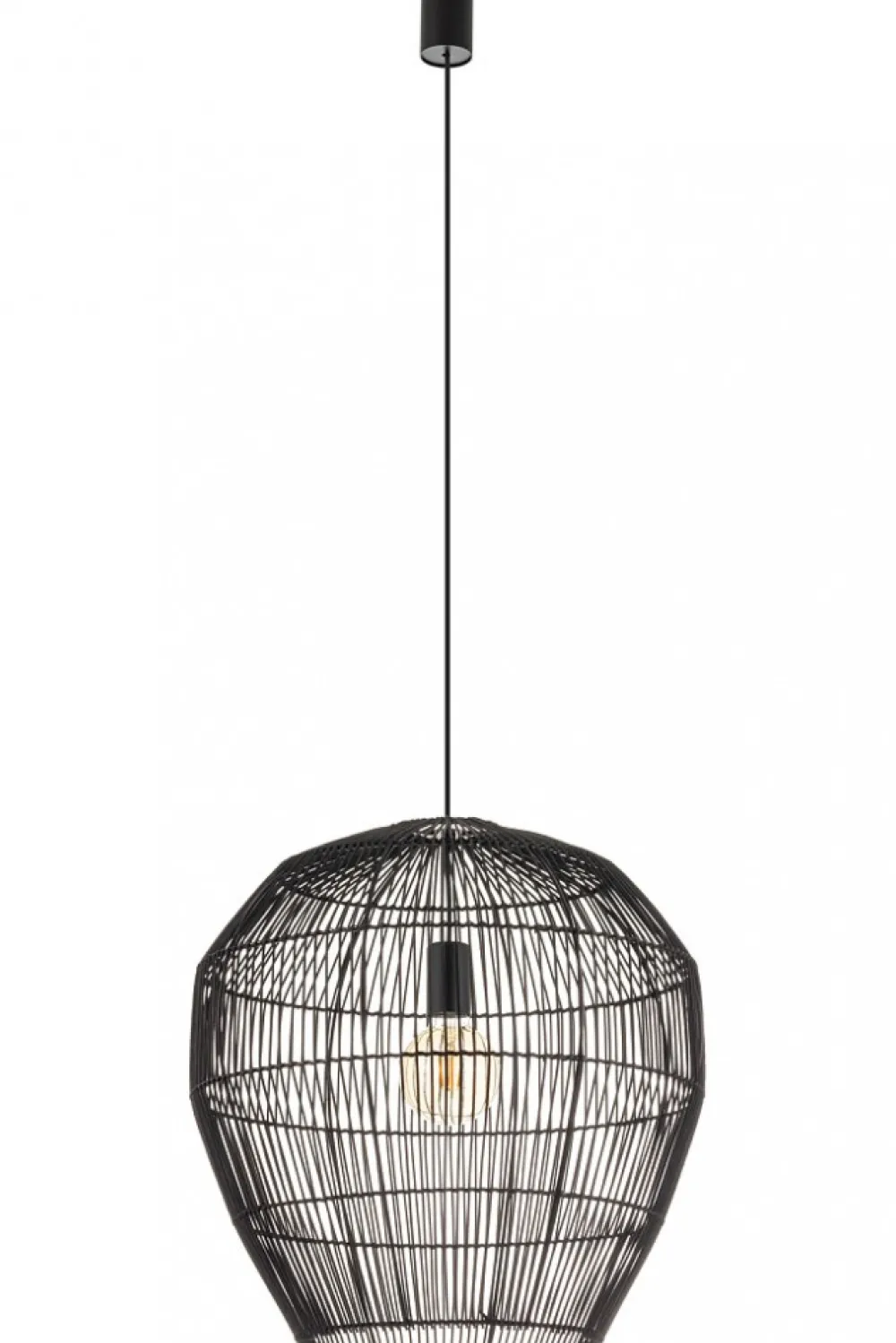 Lampa Wisząca HAITI Czarny Abażur 1x27 50cm * Nowodvorski Clearance