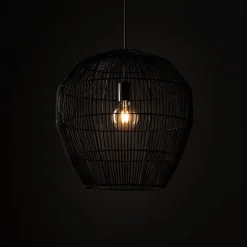 Lampa Wisząca HAITI Czarny Abażur 1x27 50cm * Nowodvorski Clearance