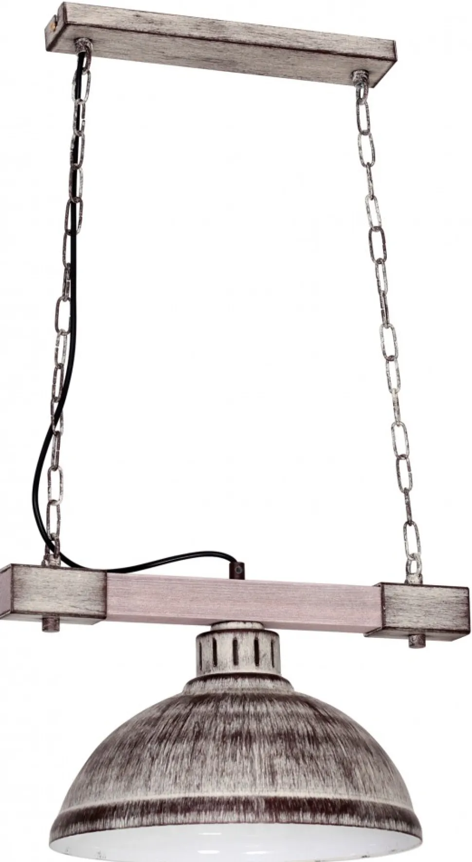 Lampa Wisząca HAKON Brązowy Szary Metalowy Klosz 1xE27