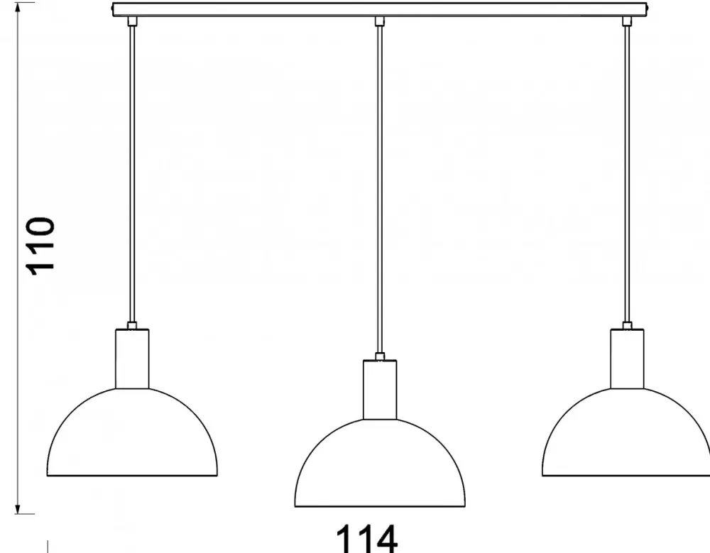 Lampa Wisząca HANDA Beżowy Biały Metalowy Klosz 3xE27 * Luminex New