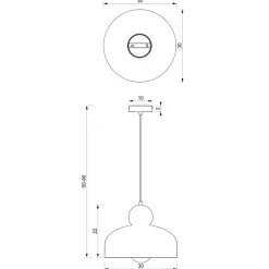 Lampa Wisząca HARALD Zielony Złoty Metalowy Klosz 1xE27 30cm * Eko-light Clearance