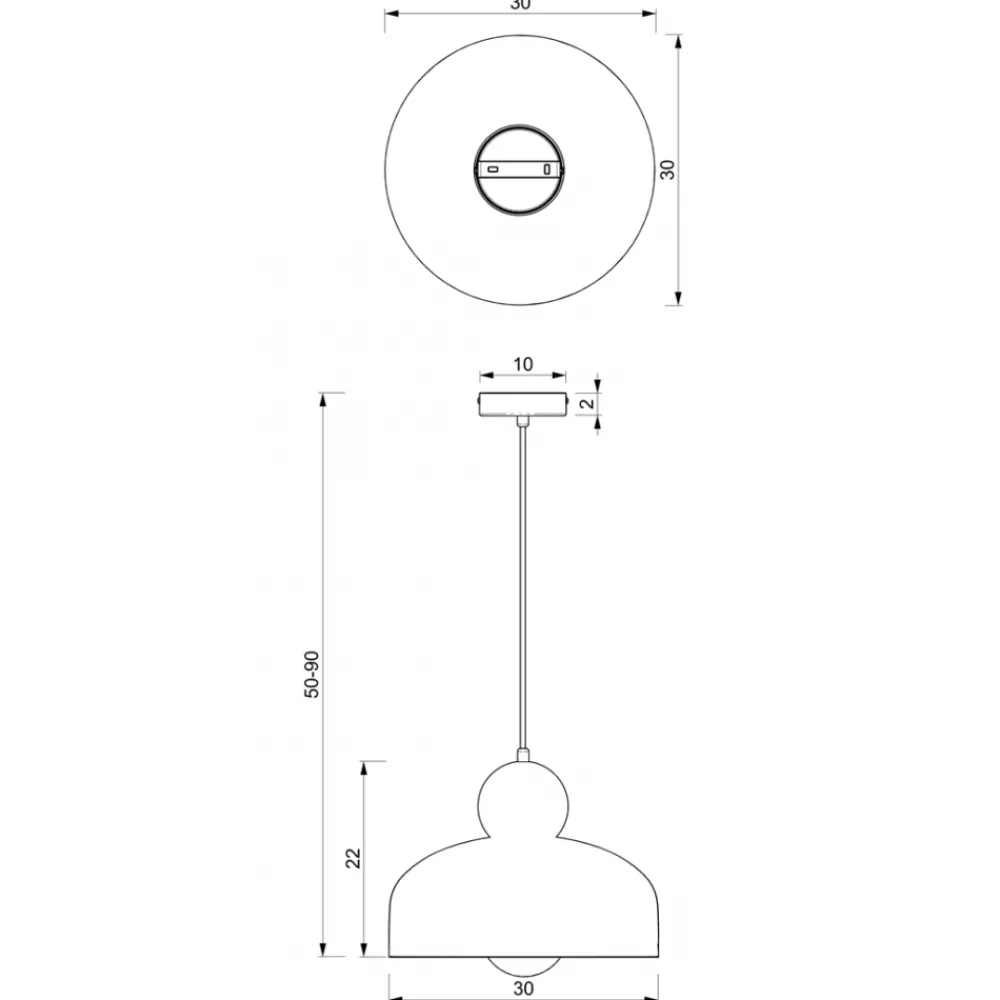 Lampa Wisząca HARALD Zielony Złoty Metalowy Klosz 1xE27 30cm * Eko-light Clearance