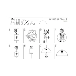Lampa Wisząca HEMISPHERE Brązowy 1xE27 33cm * Nowodvorski Online