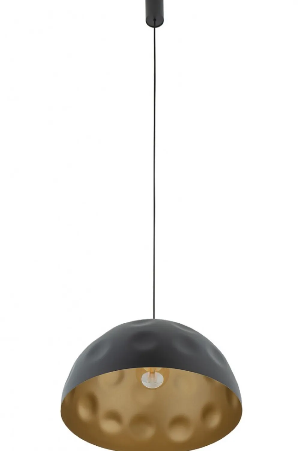 Lampa Wisząca HEMISPHERE Czarny Złoty 1xE27 50cm * Nowodvorski Sale
