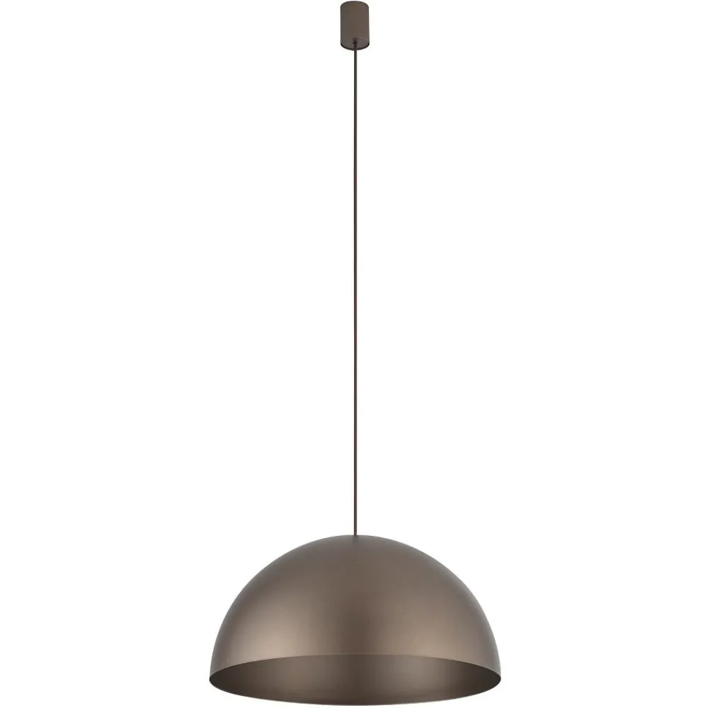 Lampa Wisząca HEMISPHERE L Brązowy Metalowy Klosz 4xGX53 50cm * Nowodvorski New