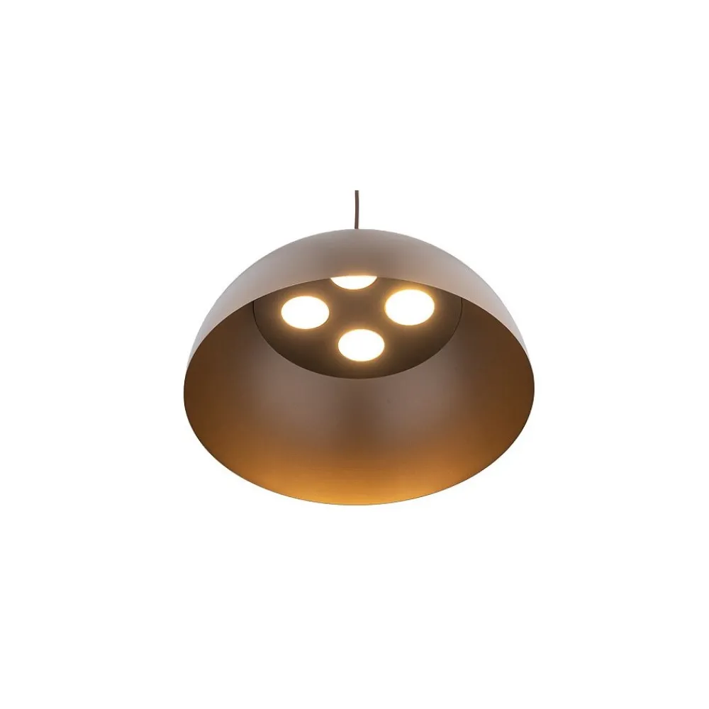 Lampa Wisząca HEMISPHERE L Brązowy Metalowy Klosz 4xGX53 50cm * Nowodvorski New