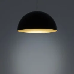 Lampa Wisząca HEMISPHERE L Czarny Złoty Metalowy Klosz 4xGX53 50cm * Nowodvorski Discount