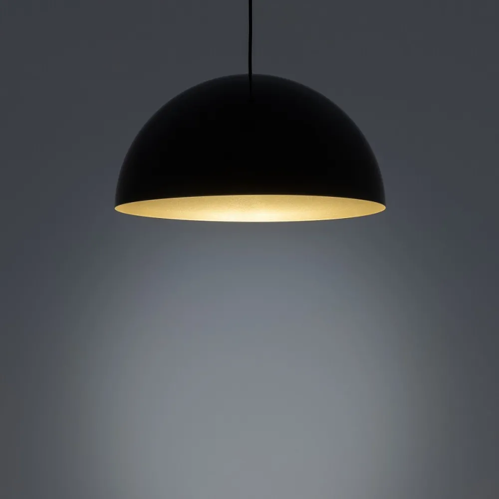 Lampa Wisząca HEMISPHERE L Czarny Złoty Metalowy Klosz 4xGX53 50cm * Nowodvorski Discount