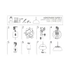 Lampa Wisząca HEMISPHERE S Biały Złoty Metalowy Klosz 1xGX53 33cm * Nowodvorski Online