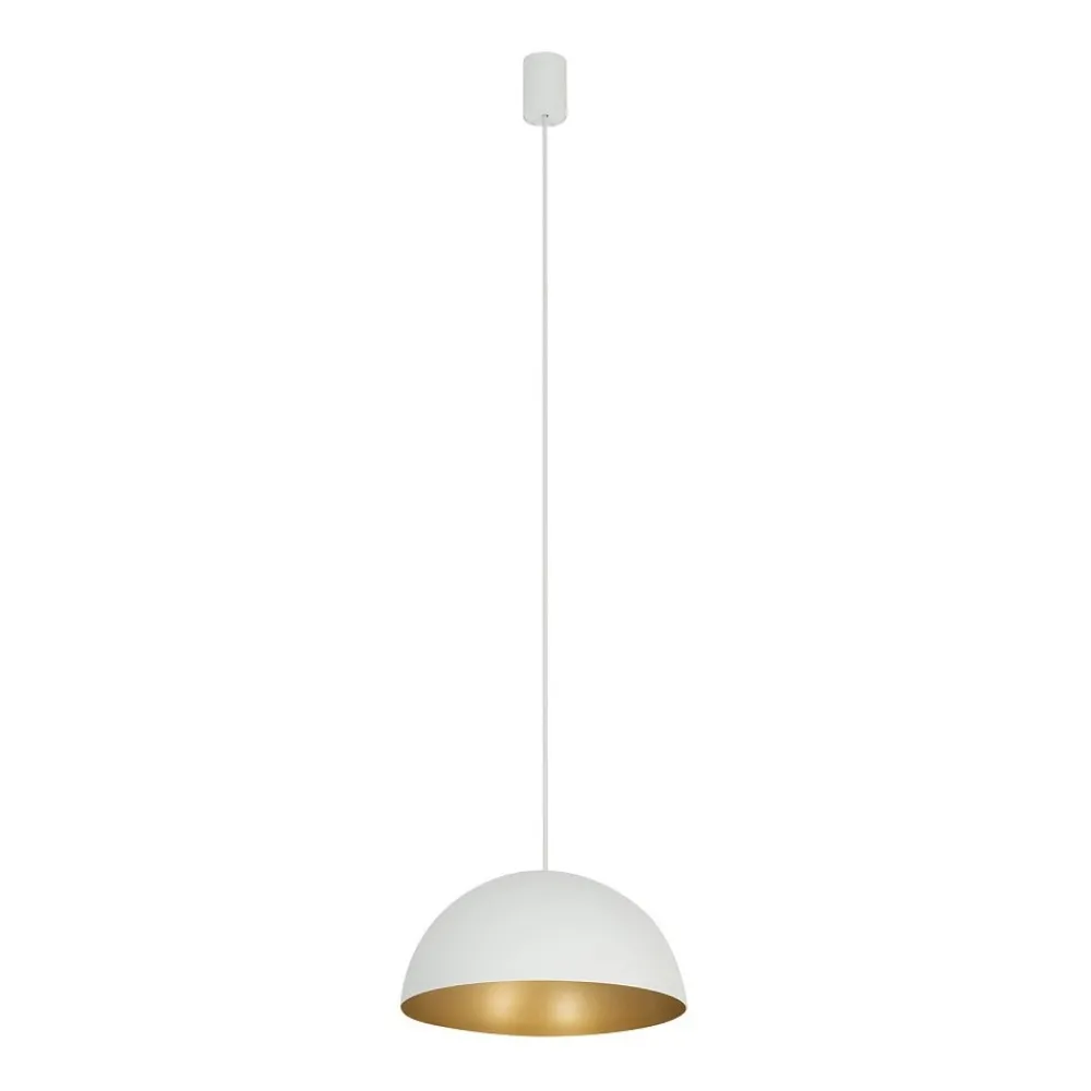 Lampa Wisząca HEMISPHERE S Biały Złoty Metalowy Klosz 1xGX53 33cm * Nowodvorski Online