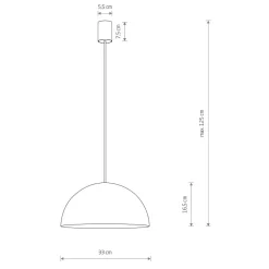 Lampa Wisząca HEMISPHERE S Biały Złoty Metalowy Klosz 1xGX53 33cm * Nowodvorski Online