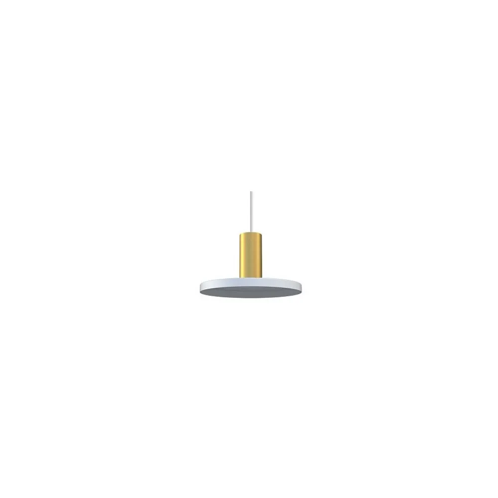 Lampa Wisząca HERMANOS B Biały Złoty 1xGU10 20cm * Nowodvorski Hot