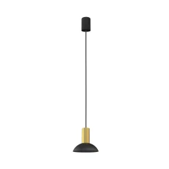 Lampa Wisząca HERMANOS C Czarny Złoty 1xGU10 15,5cm * Nowodvorski New