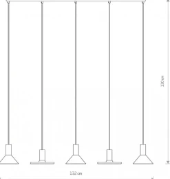 Lampa Wisząca HERMANOS Czarny 5xGU10 * Nowodvorski Clearance