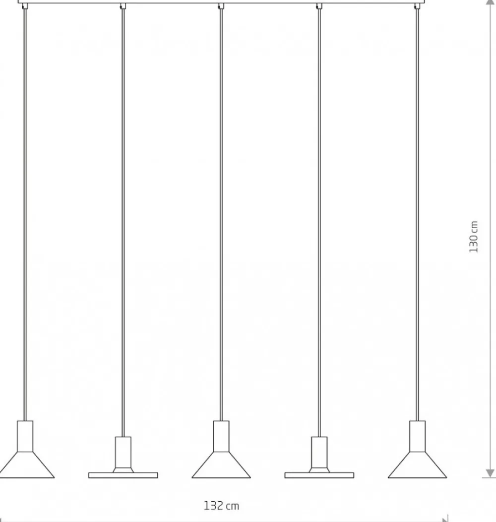 Lampa Wisząca HERMANOS Czarny 5xGU10 * Nowodvorski Clearance