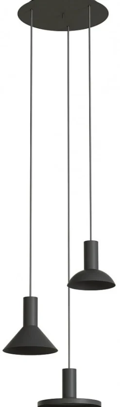 Lampa Wisząca HERMANOS Czarny 3xGU10 * Nowodvorski Outlet