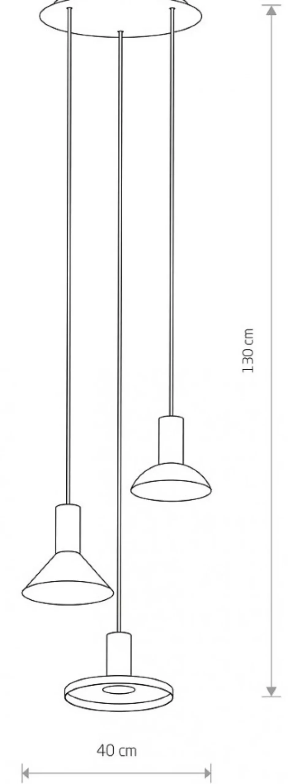 Lampa Wisząca HERMANOS Czarny 3xGU10 * Nowodvorski Outlet