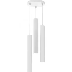 Lampa Wisząca HUDSON Biały Koło 3xGU10 * Eko-light Clearance